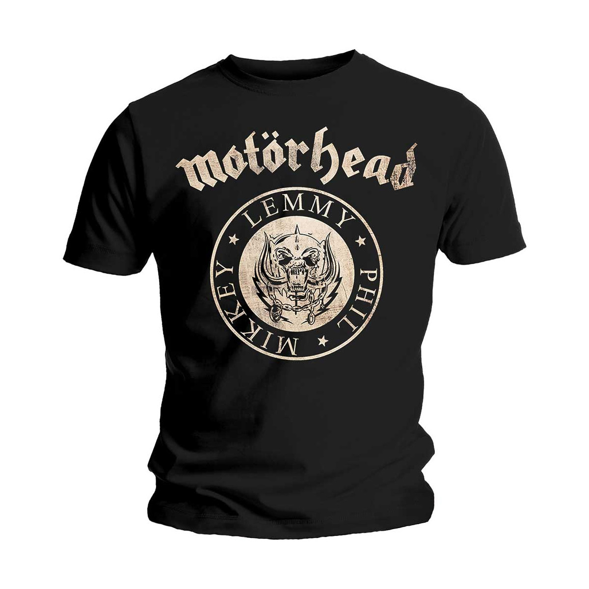 Motorhead 'Undercover Seal Newsprint' (Black) T-Shirt