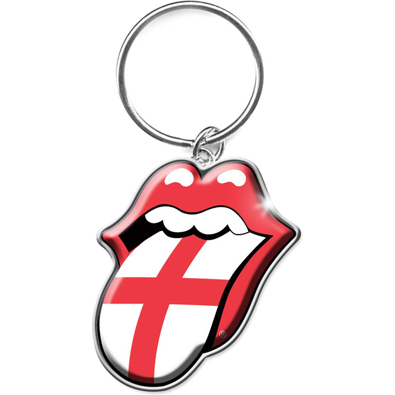 The Rolling Stones 'England Classic Tongue' Keyring | Eyesore Merch