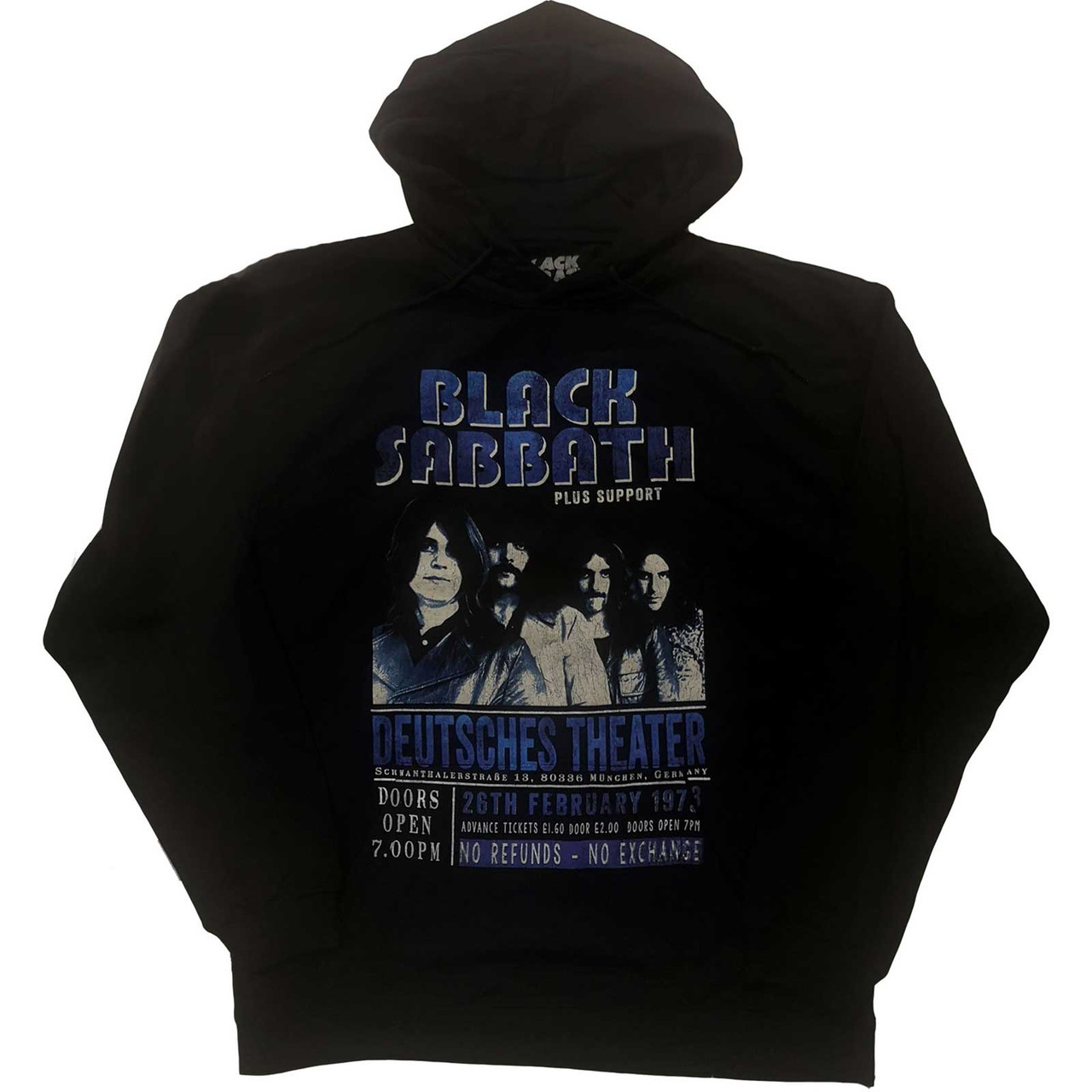 Black Sabbath 'Deutsches '73' (Black) Pull Over Hoodie