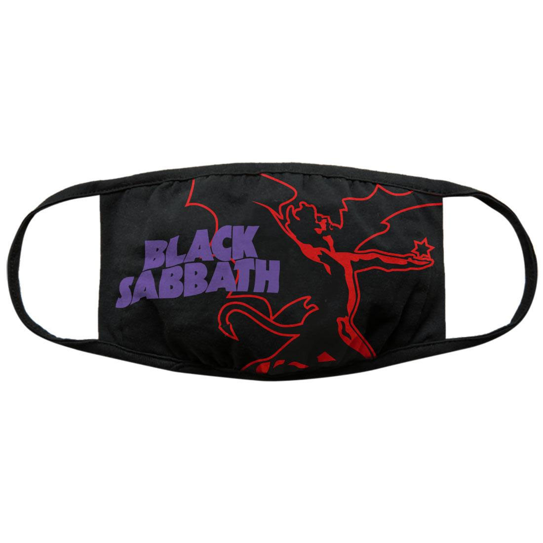 Black Sabbath 'Red Thunder V1' (Black) Face Mask