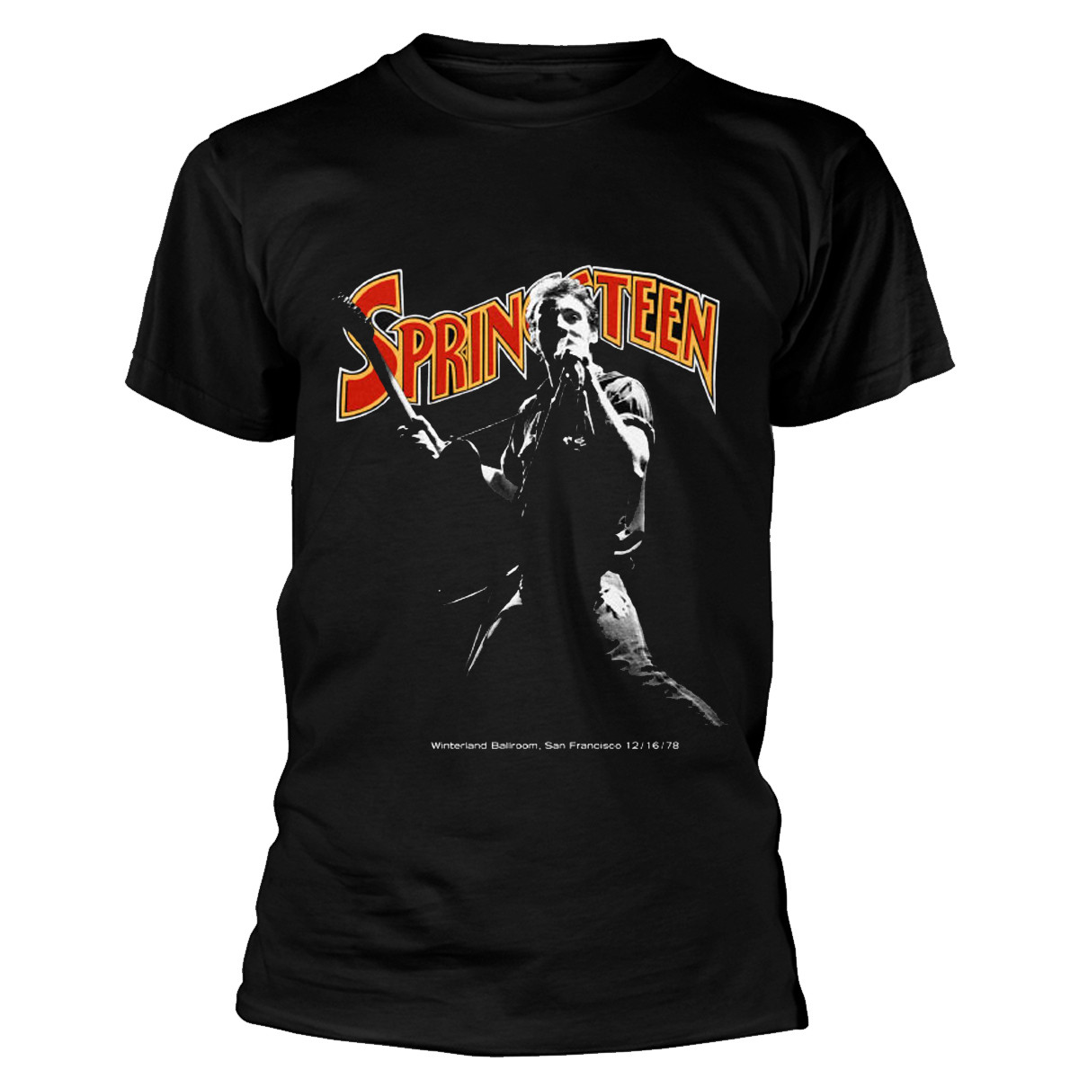 Bruce Springsteen 'Winterland Ballroom Signing' (Black) T-Shirt