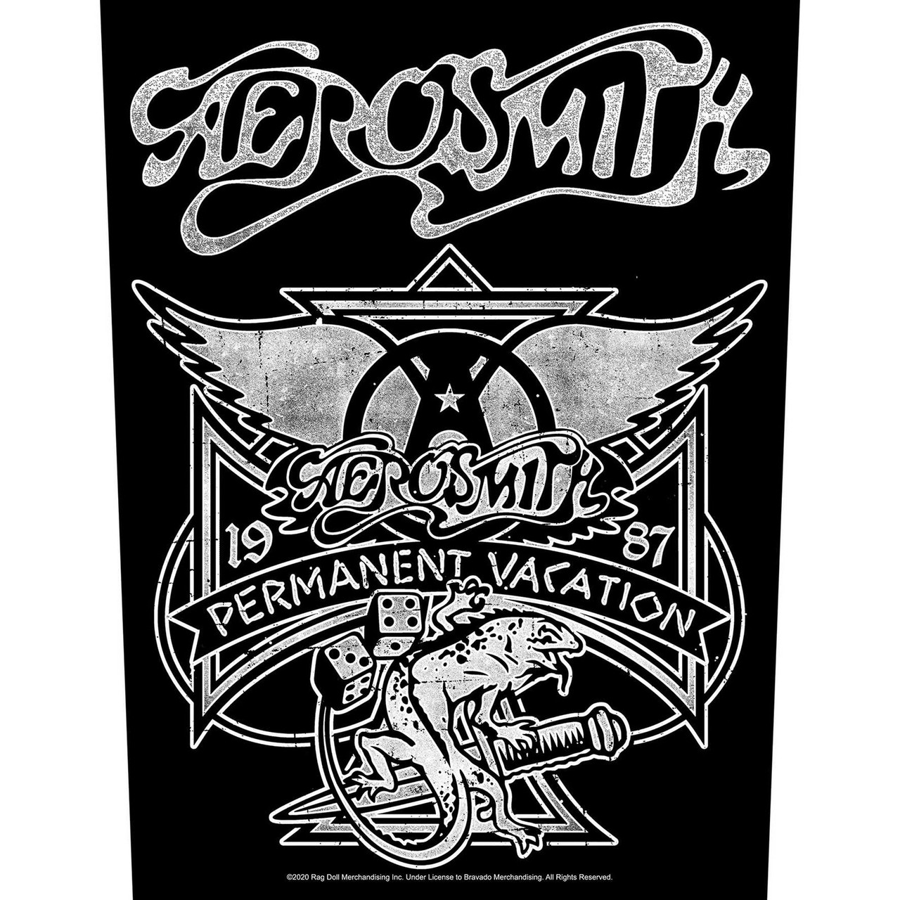 Aerosmith 'Permanent Vacation' Back Patch