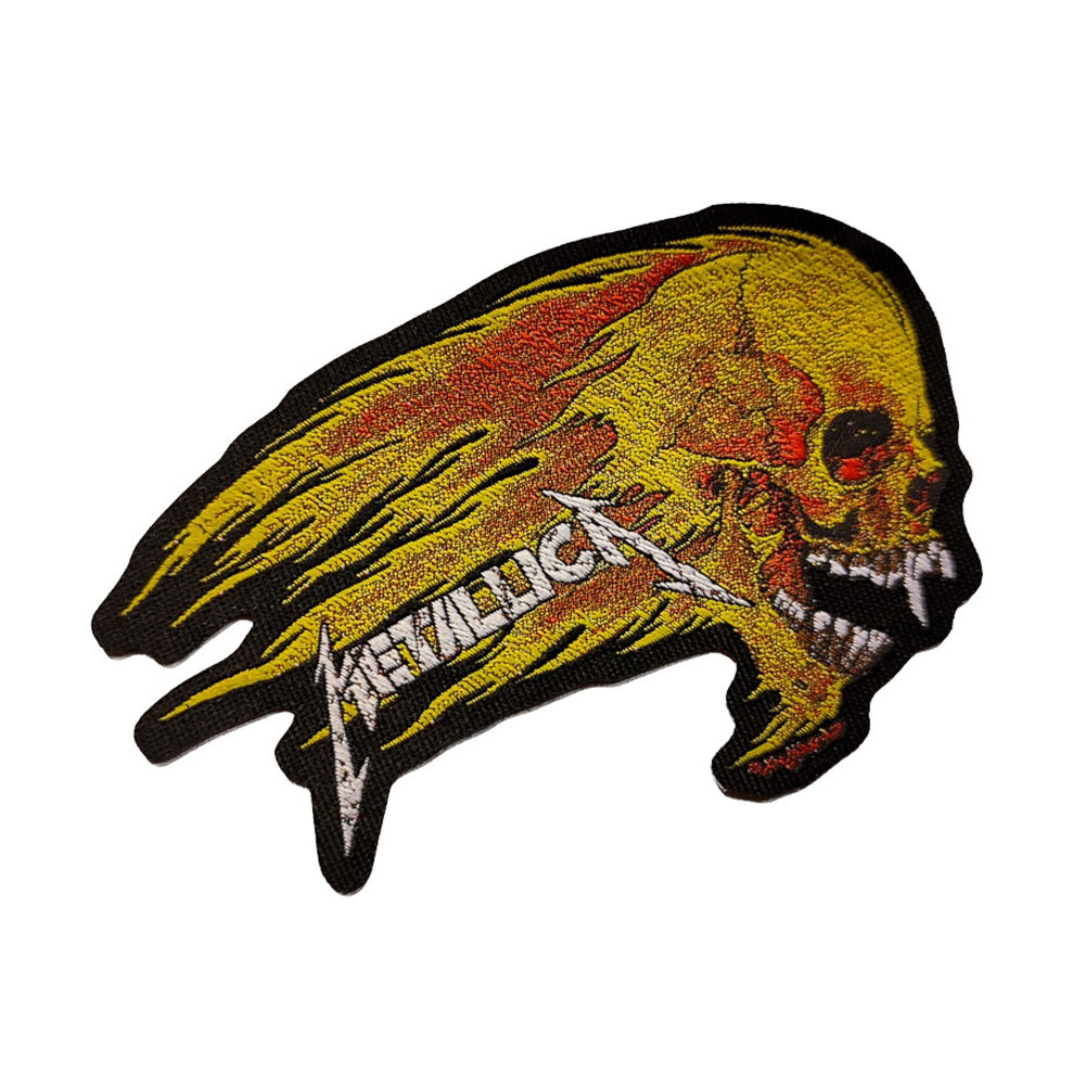 Metallica 'Flaming Skull Cut-Out' Patch