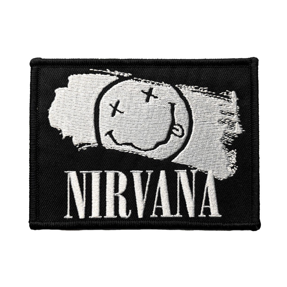 Nirvana 'Happy Face Paint' (Iron On) Patch