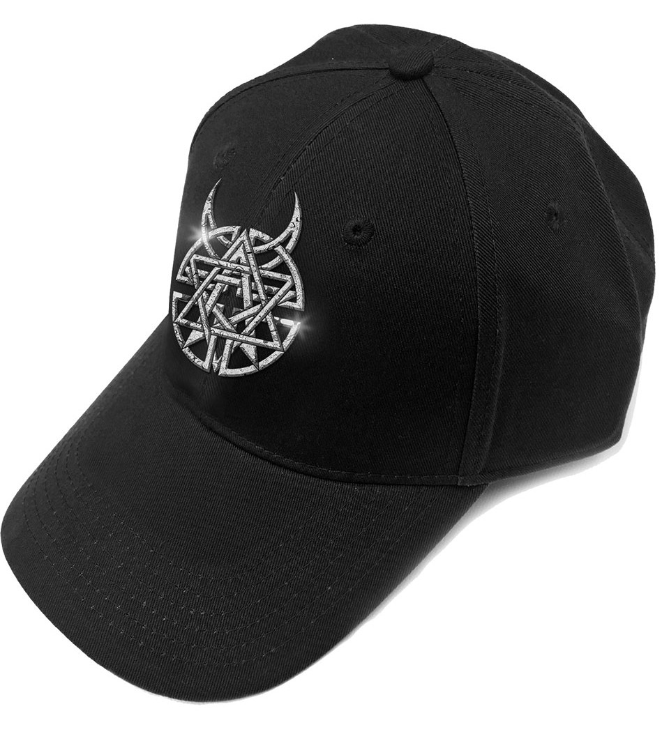 Disturbed 'Sonic Silver Icon & Logo' (Black) Baseball Cap
