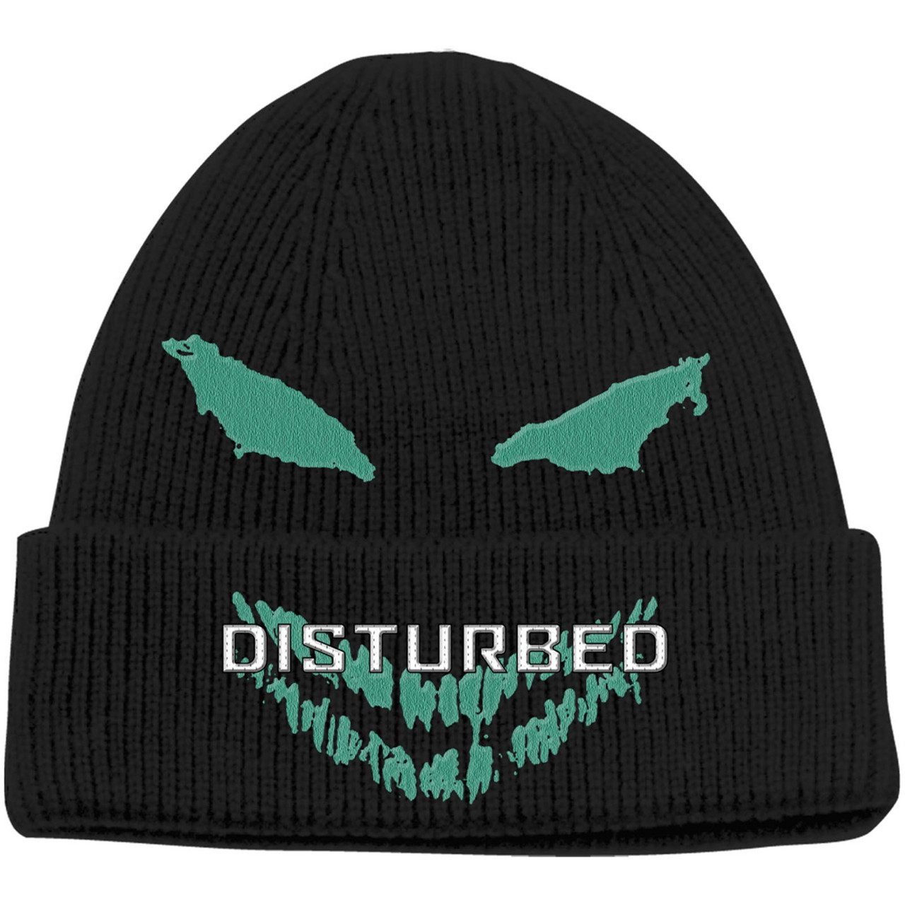 Disturbed 'Green Face' (Black) Beanie Hat