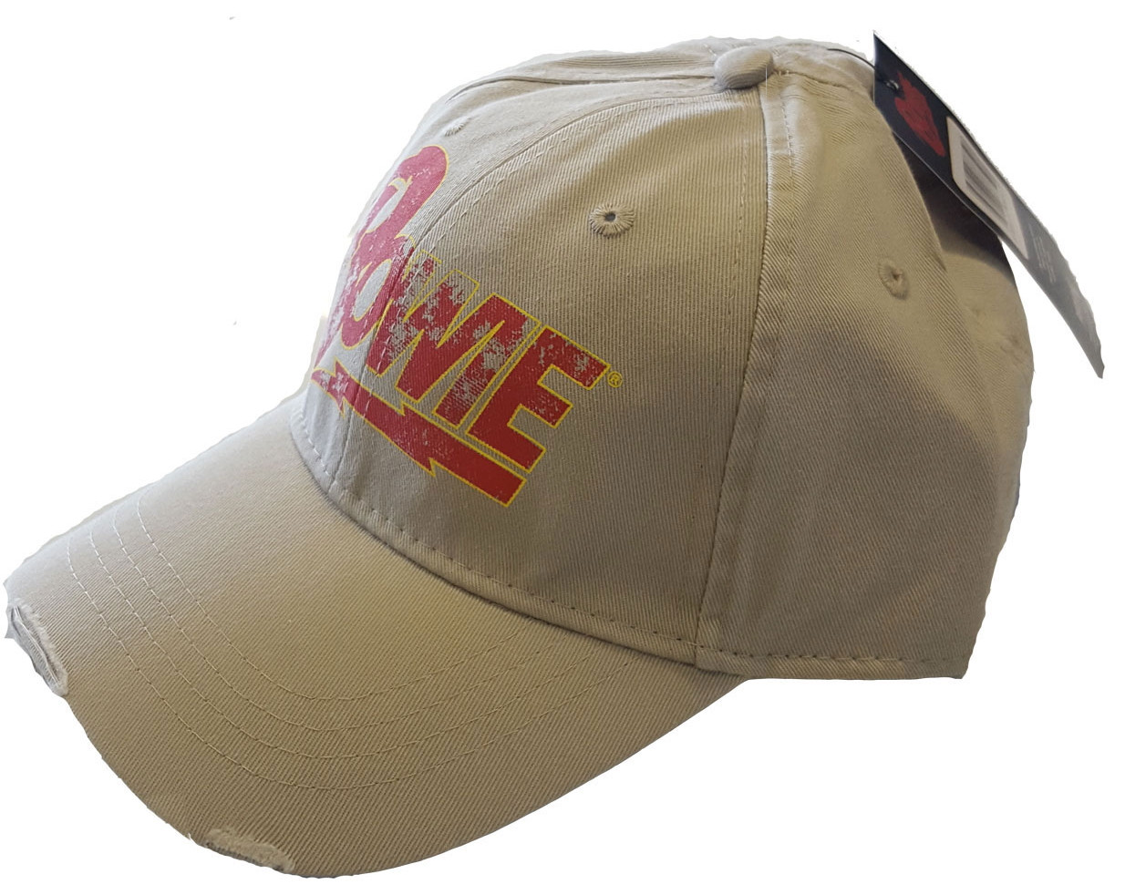 David Bowie 'Flash Logo' (Sand) Baseball Cap