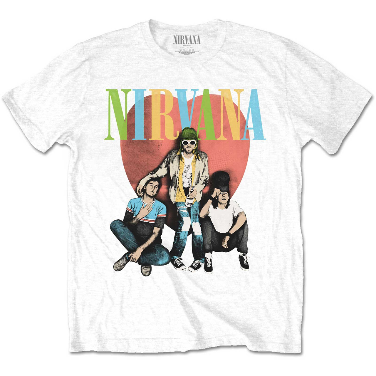 Nirvana 'Trapper Hat' (White) T-Shirt