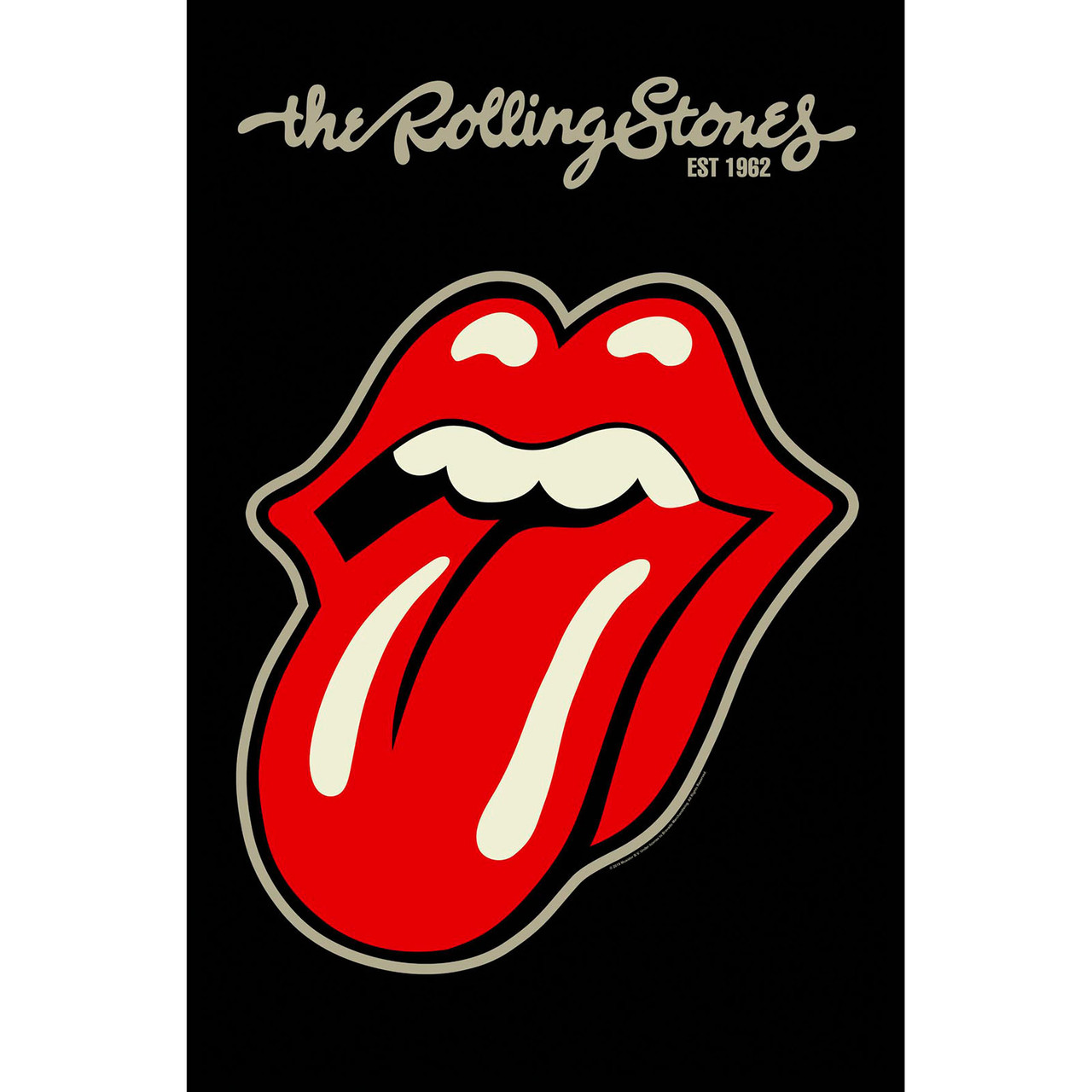 The Rolling Stones 'Tongue' Textile Poster