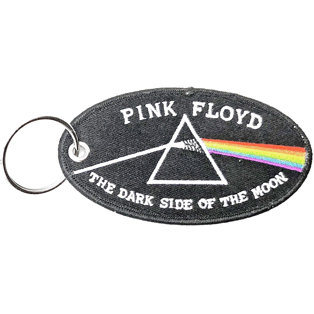 Pink Floyd 'Dark Side of the Moon Oval Black Border' Patch Keyring