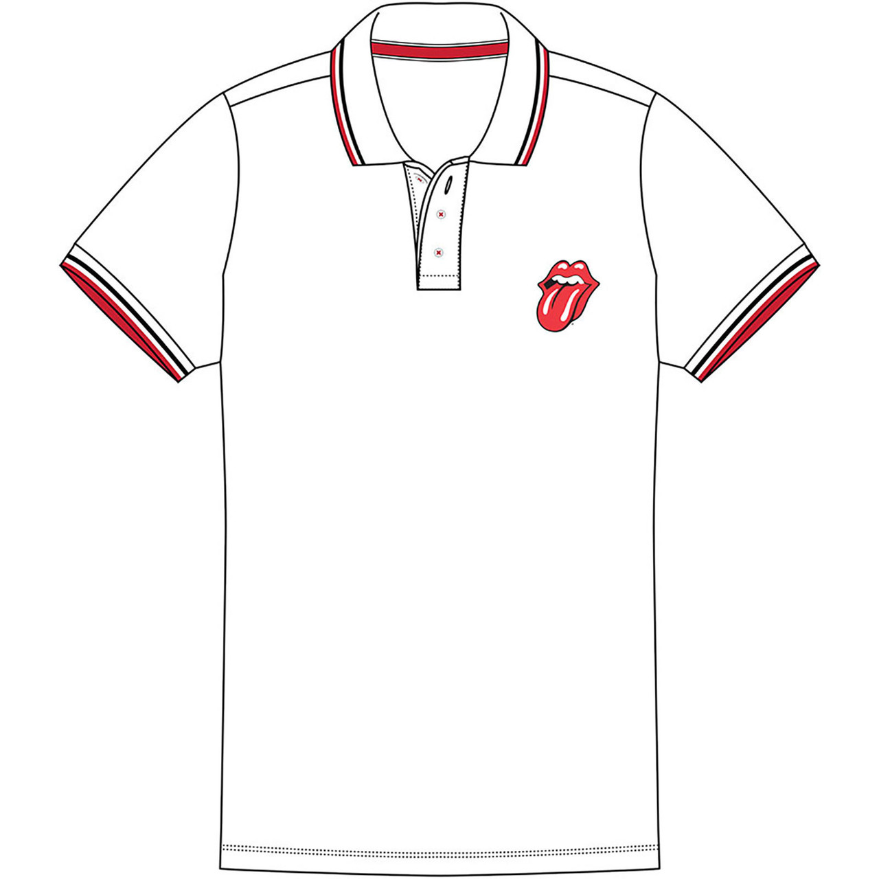 Rolling Stones Tongue Logo in Puffed Ink Unisex Thrifted Malibu T-shirt by LivyLu