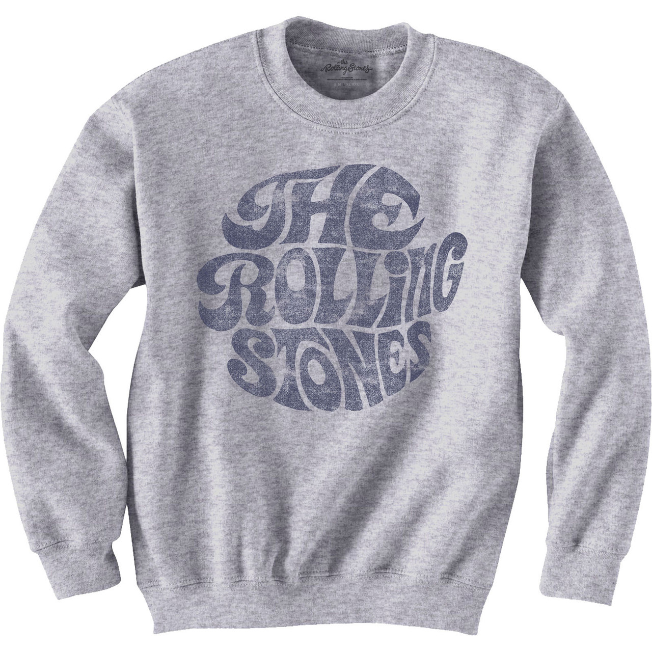 The Rolling Stones 'Vintage 70s Logo' (Grey) Sweatshirt