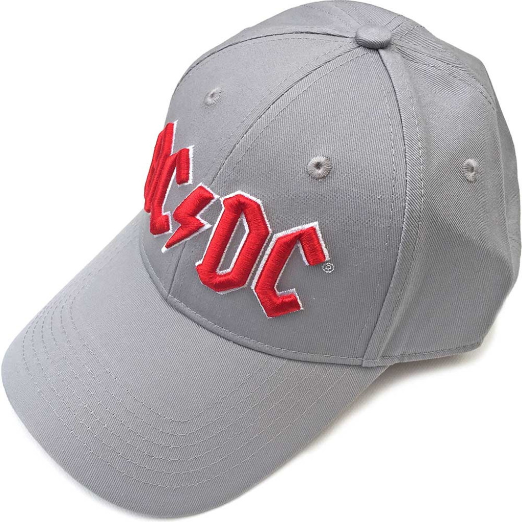 AC/DC 'Red Logo' (Grey) Baseball Cap