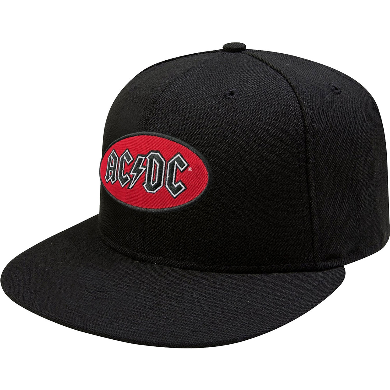 AC/DC 'Oval Logo' (Black) Snapback Cap