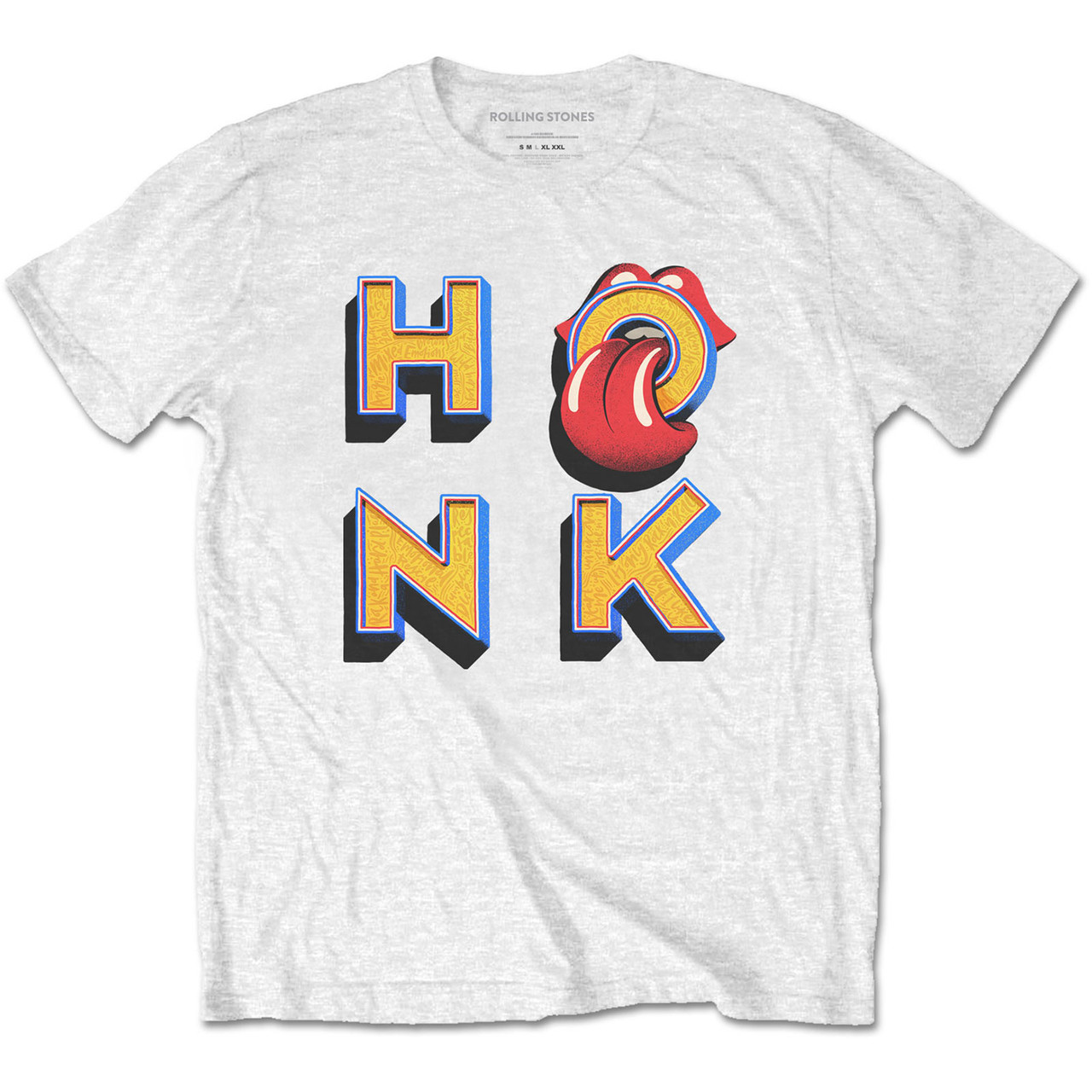 The Rolling Stones 'Honk Letters' (White) T-Shirt