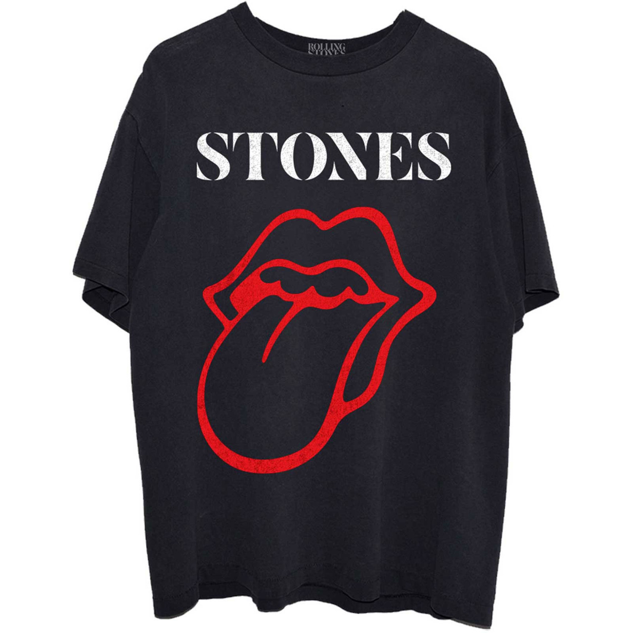 The Rolling Stones 'Sixty Classic Vintage Tongue' (Black) T-Shirt