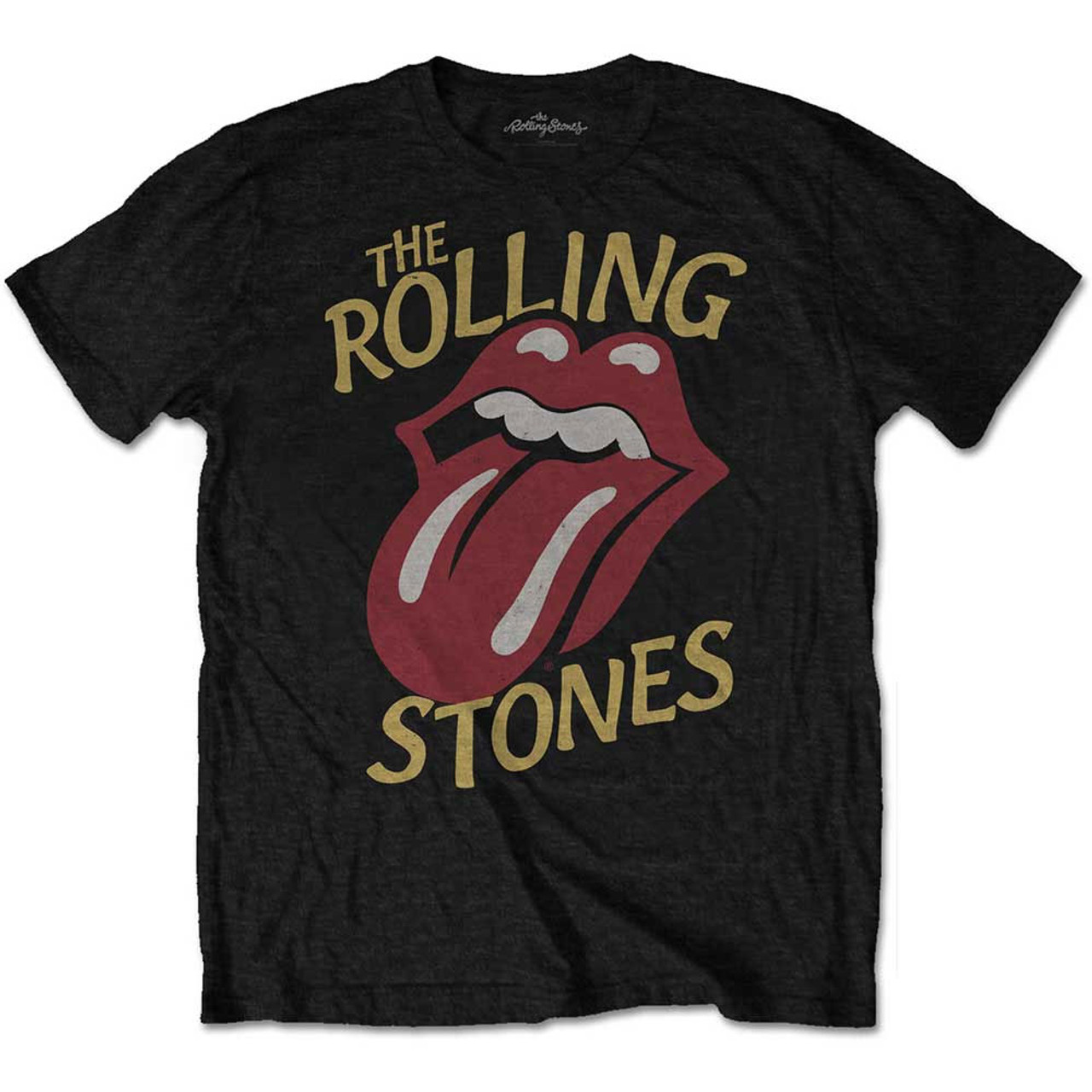 The Rolling Stones 'Vintage Typeface' (Black) T-Shirt | Eyesore Merch
