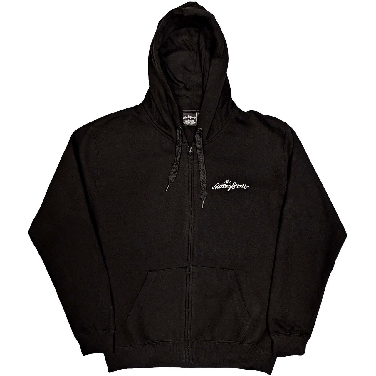 The Rolling Stones 'Classic Tongue' (Black) Zip Up Hoodie