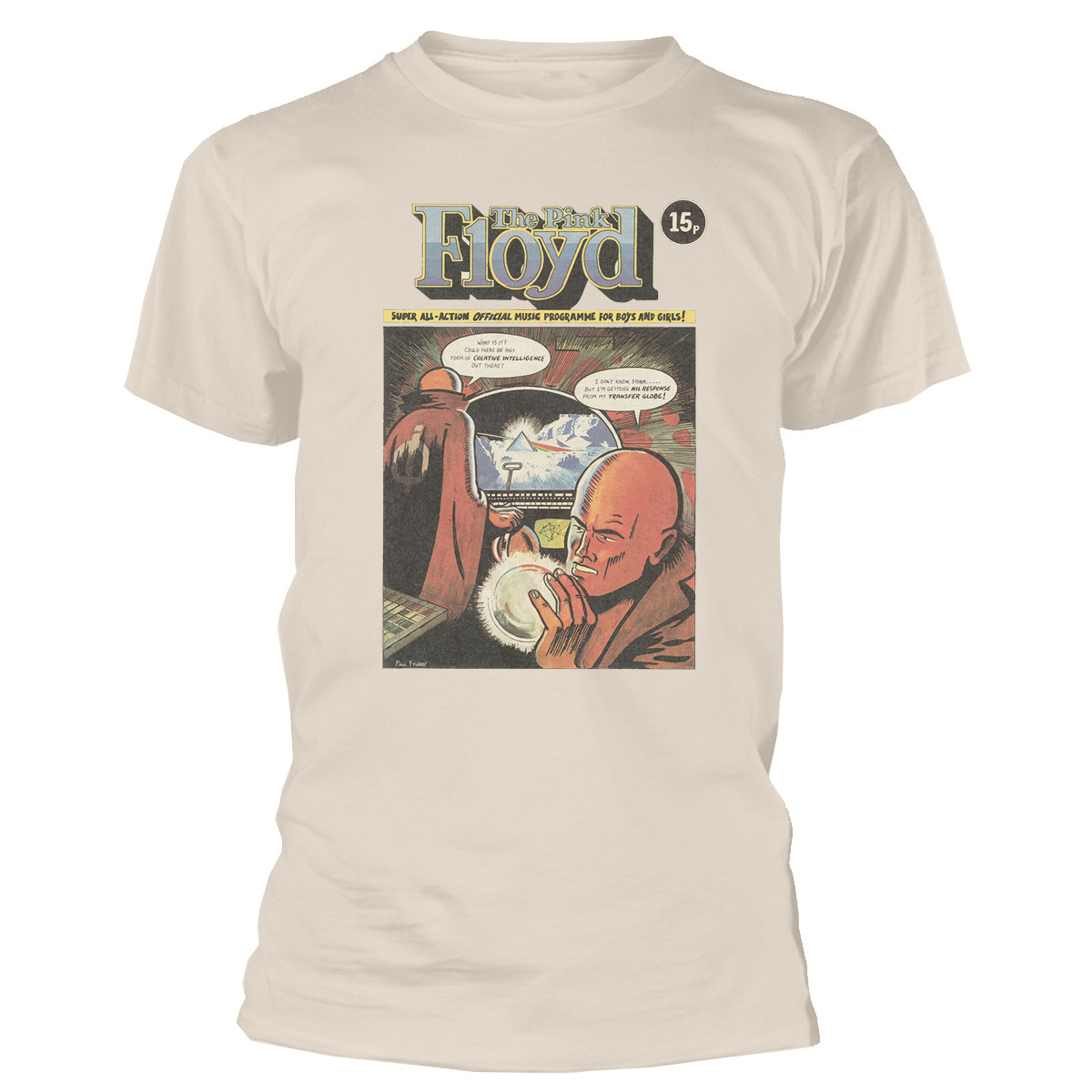Pink Floyd 'Comic' (Sand) T-Shirt