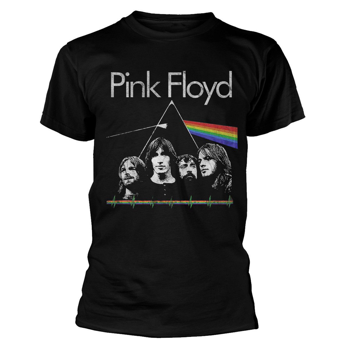 Pink Floyd 'Dark Side of the Moon Band & Pulse' (Black) T-Shirt