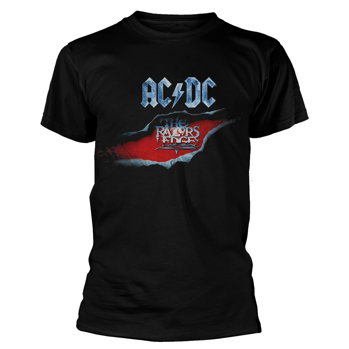 T-shirt Officiel Ac Dc ACDC AC/DC The Razors Edge, T-Shirt Homme, Noir ...