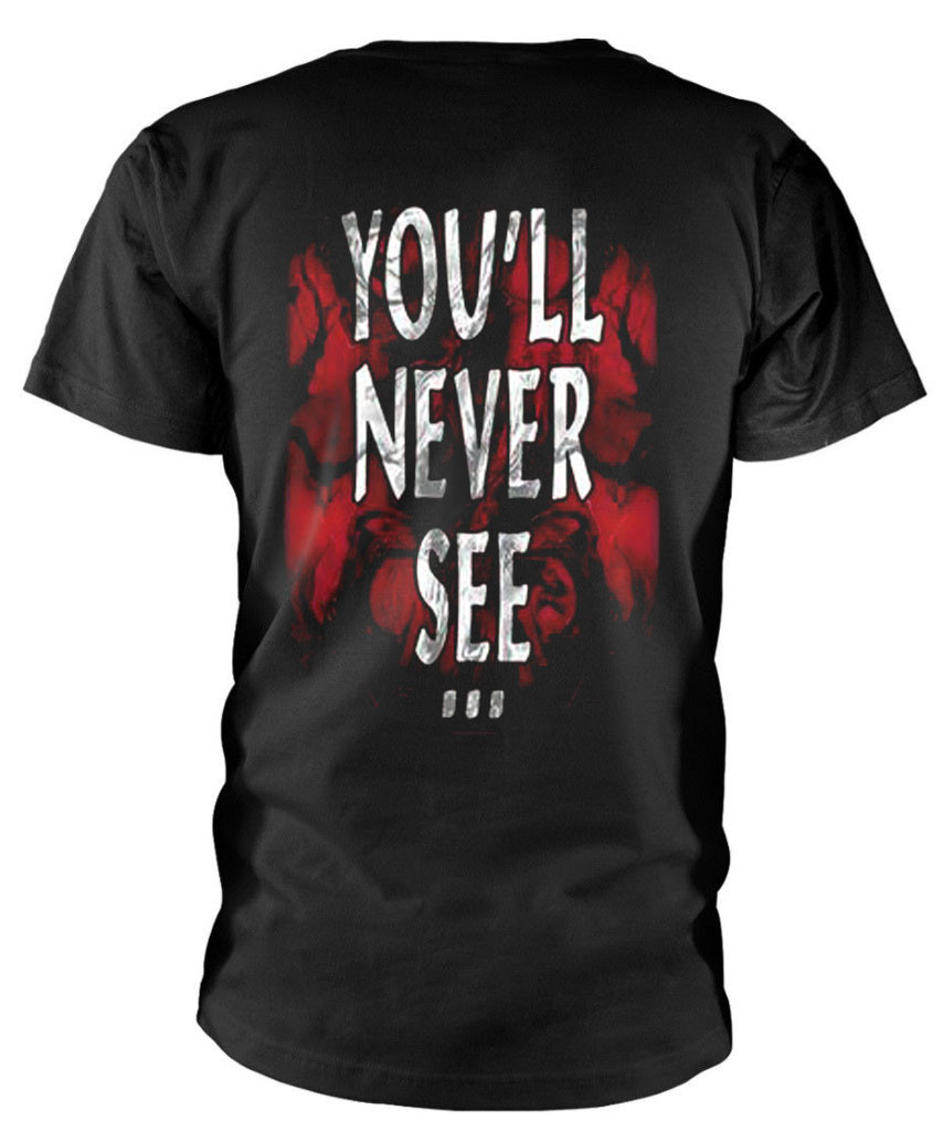 Grave 'You'll Never See' (Black) T-Shirt Back