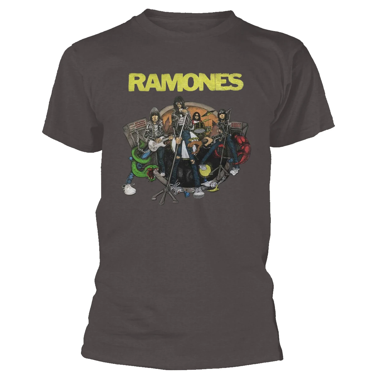 Ramones 'Road to Ruin' (Grey) T-Shirt
