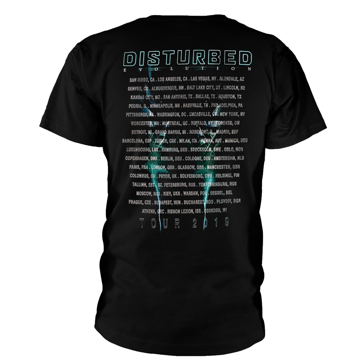 Disturbed 'Apocalypse Date back' (Black) T-Shirt
