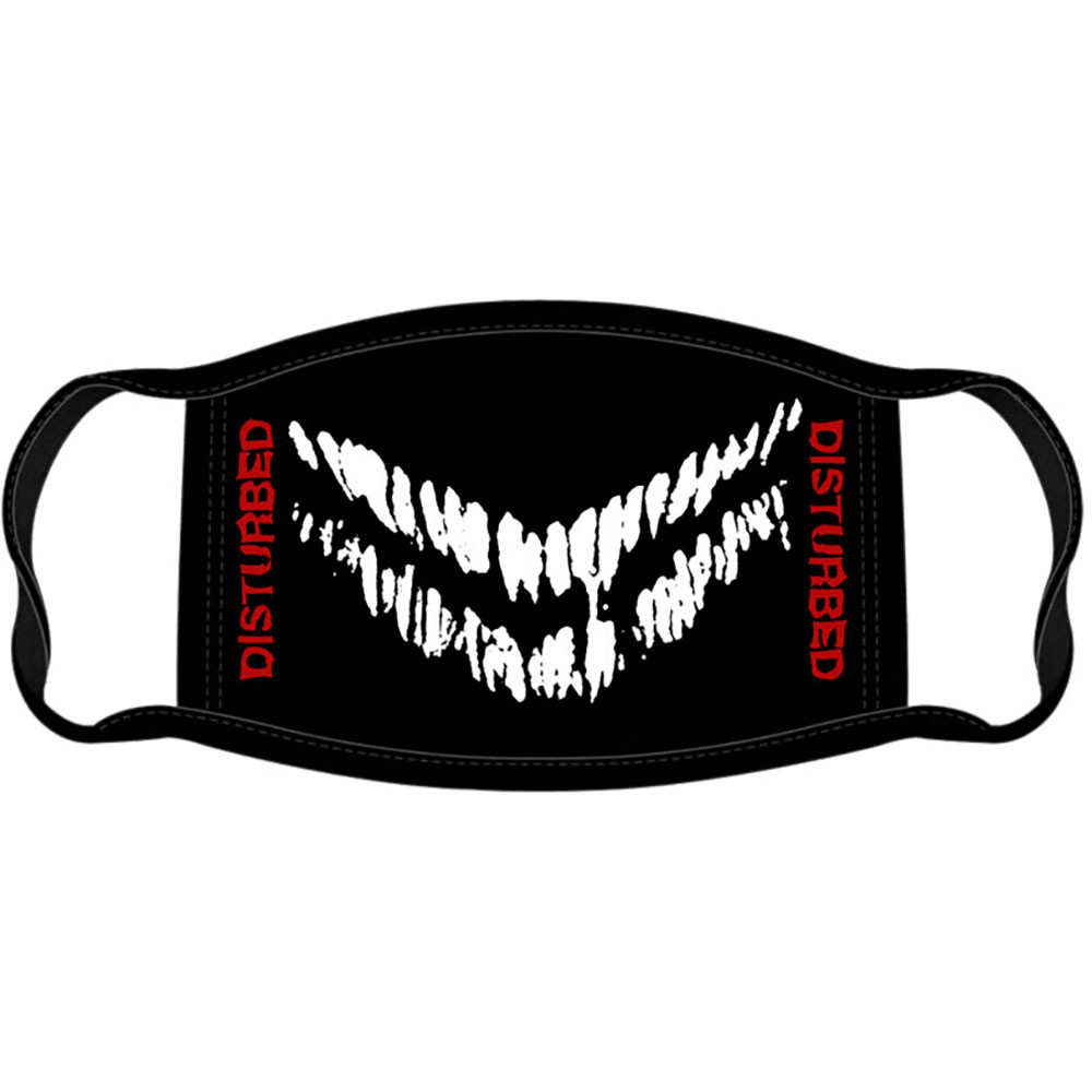 Disturbed 'Mouth' (Black) Face Mask