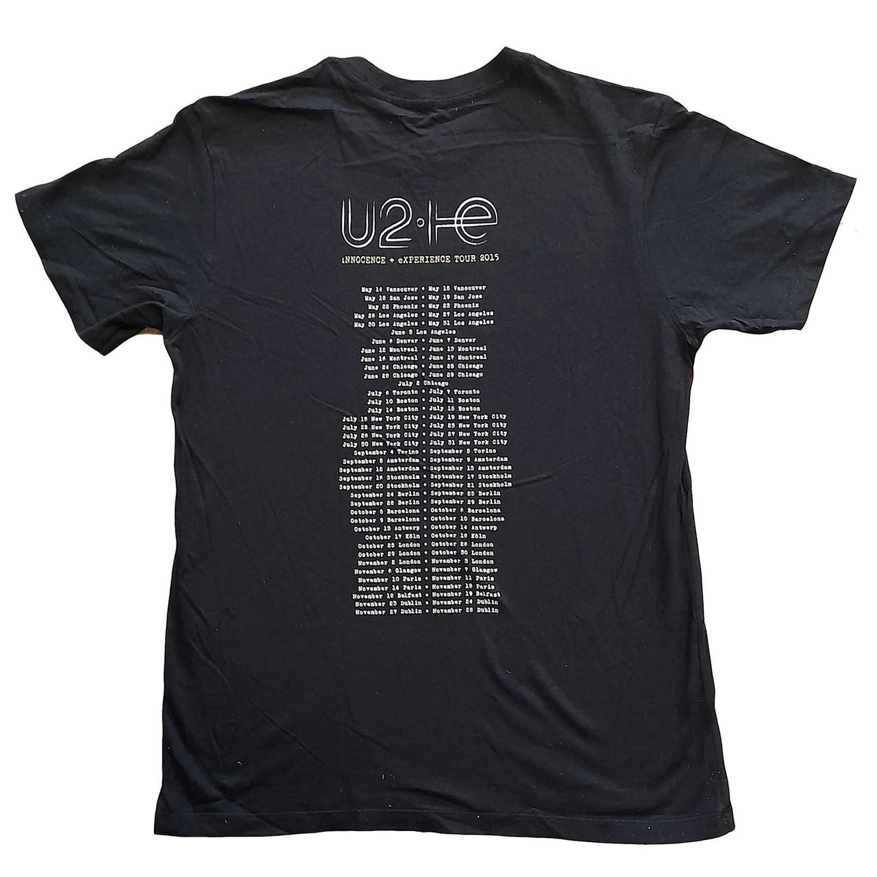 U2 'I+E Tour 2015 Band Silhouettes' (Black) T-Shirt