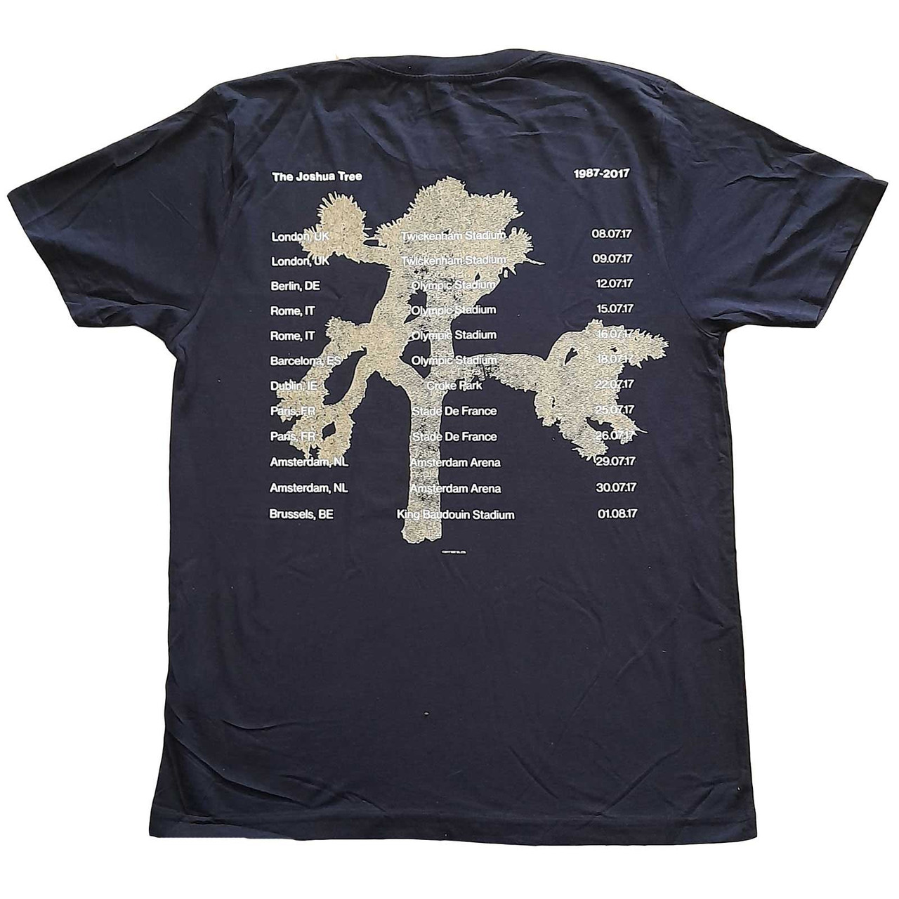 U2 'Joshua Tree Photo' (Navy) T-Shirt