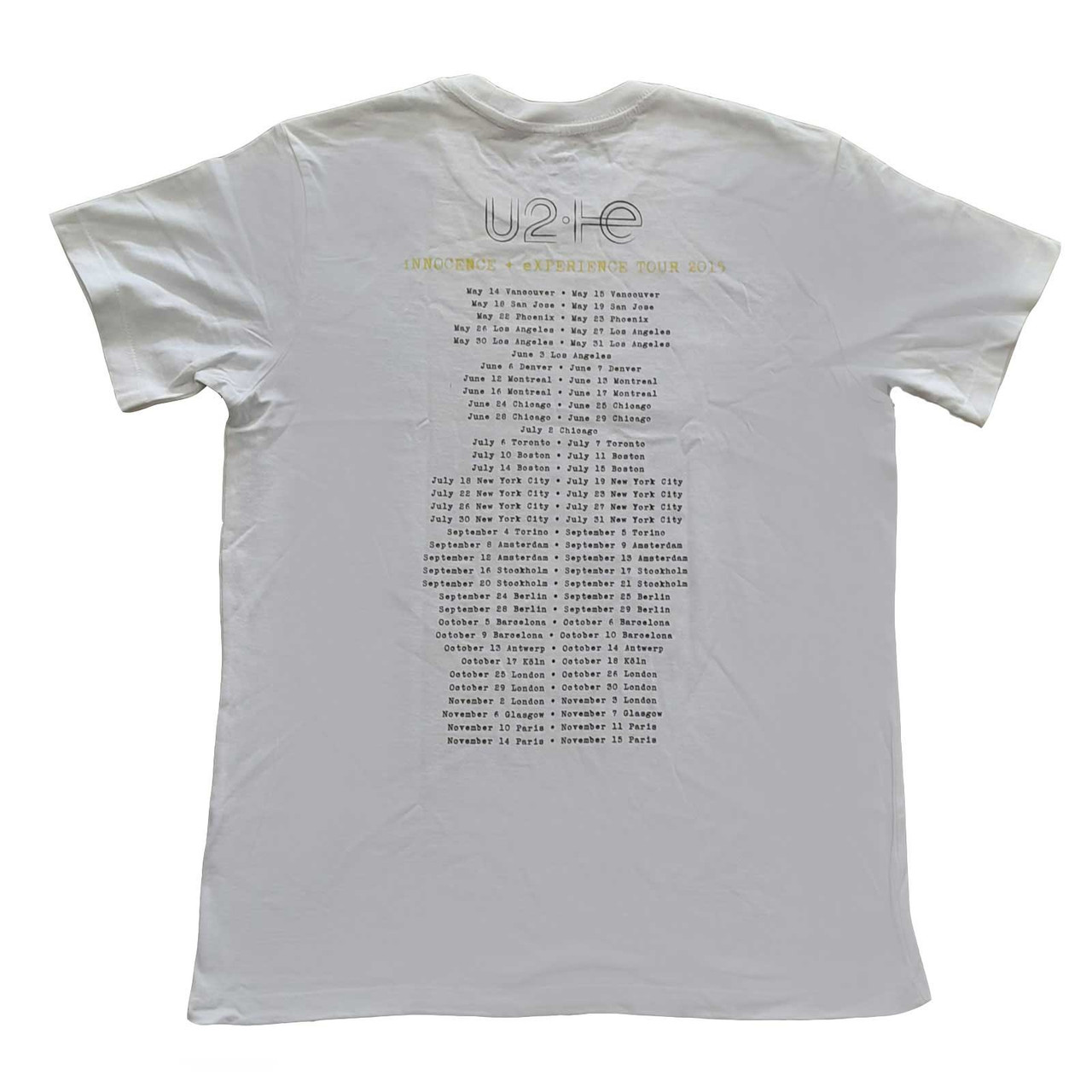 U2 'Live Action' (White) T-Shirt