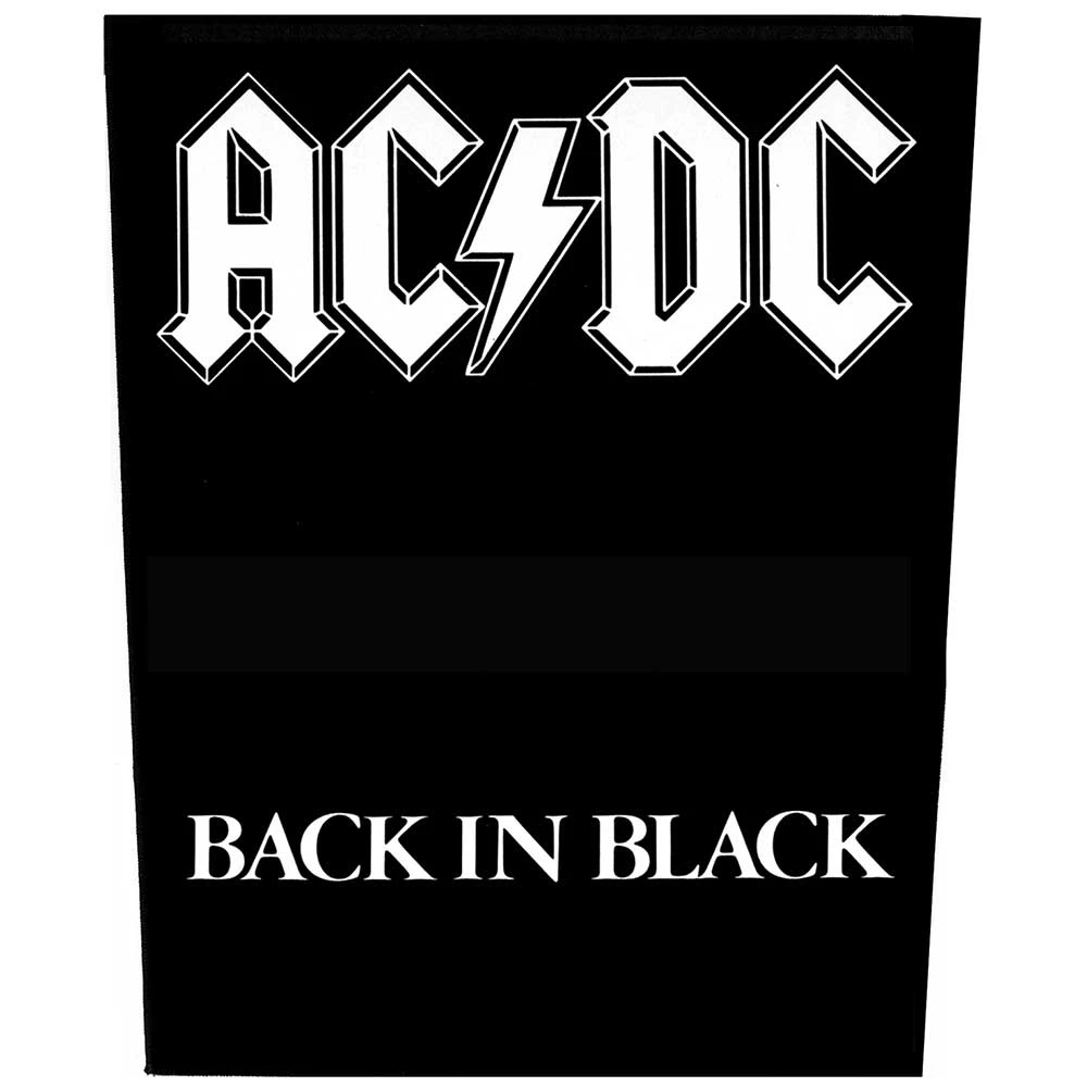 AC/DC 'Back in Black' Back Patch