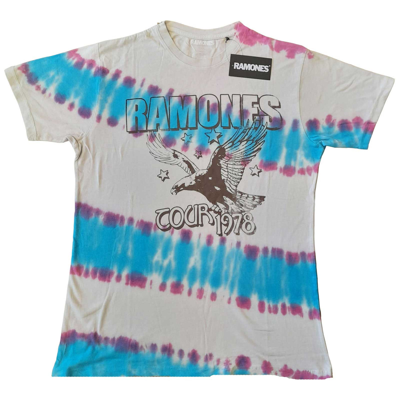 Ramones 'Tour 1978 Eagle' (Dip-Dye) T-Shirt