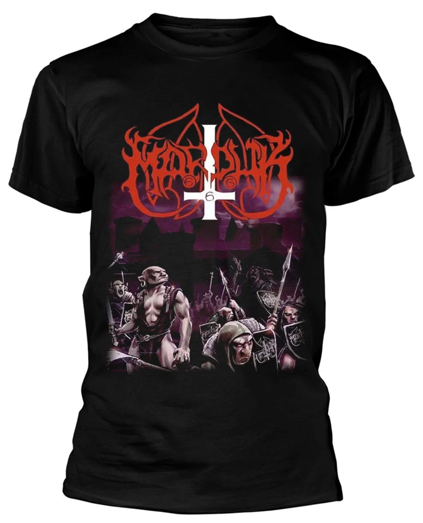 Marduk 'Heaven Shall Burn' (Black) T-Shirt Front