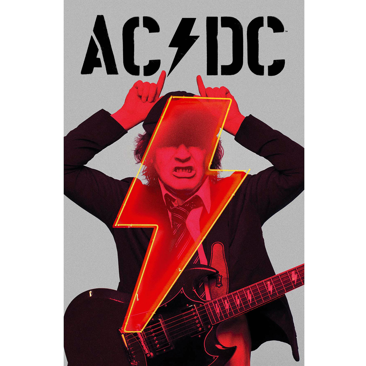 AC/DC 'PWR-UP Angus' Textile Poster | Eyesore Merch