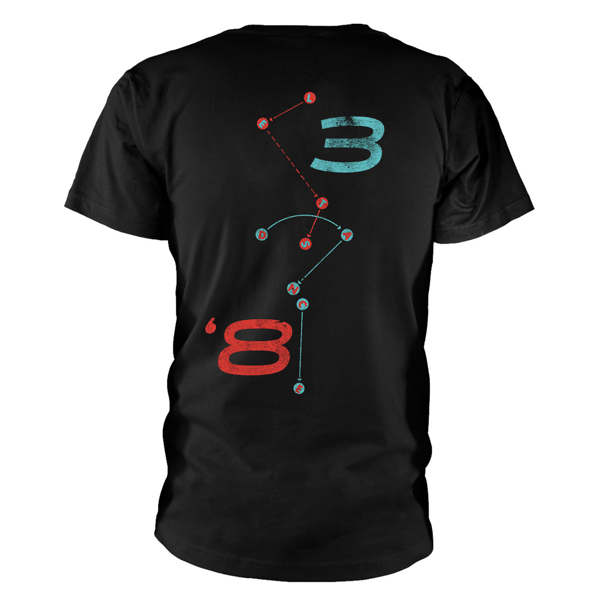 David Bowie 'Circle Scream' (Black) T-Shirt BACK