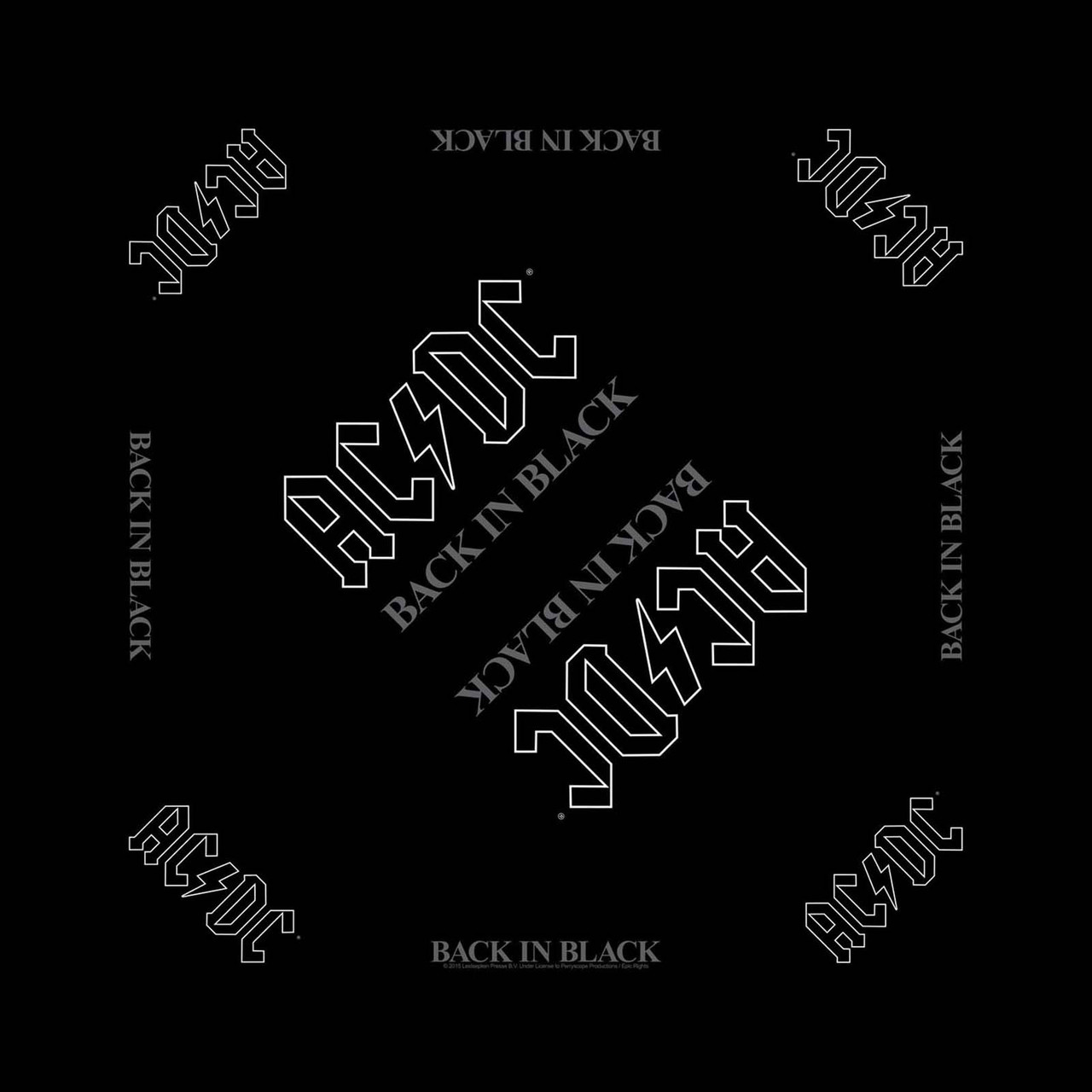 AC/DC 'Back in Black' Bandana