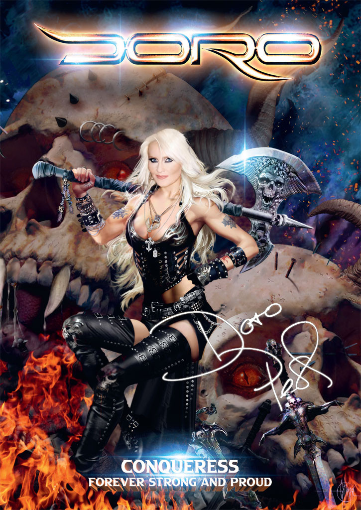 Doro 'Conqueress - Forever Strong And Proud' - 2LP White Black