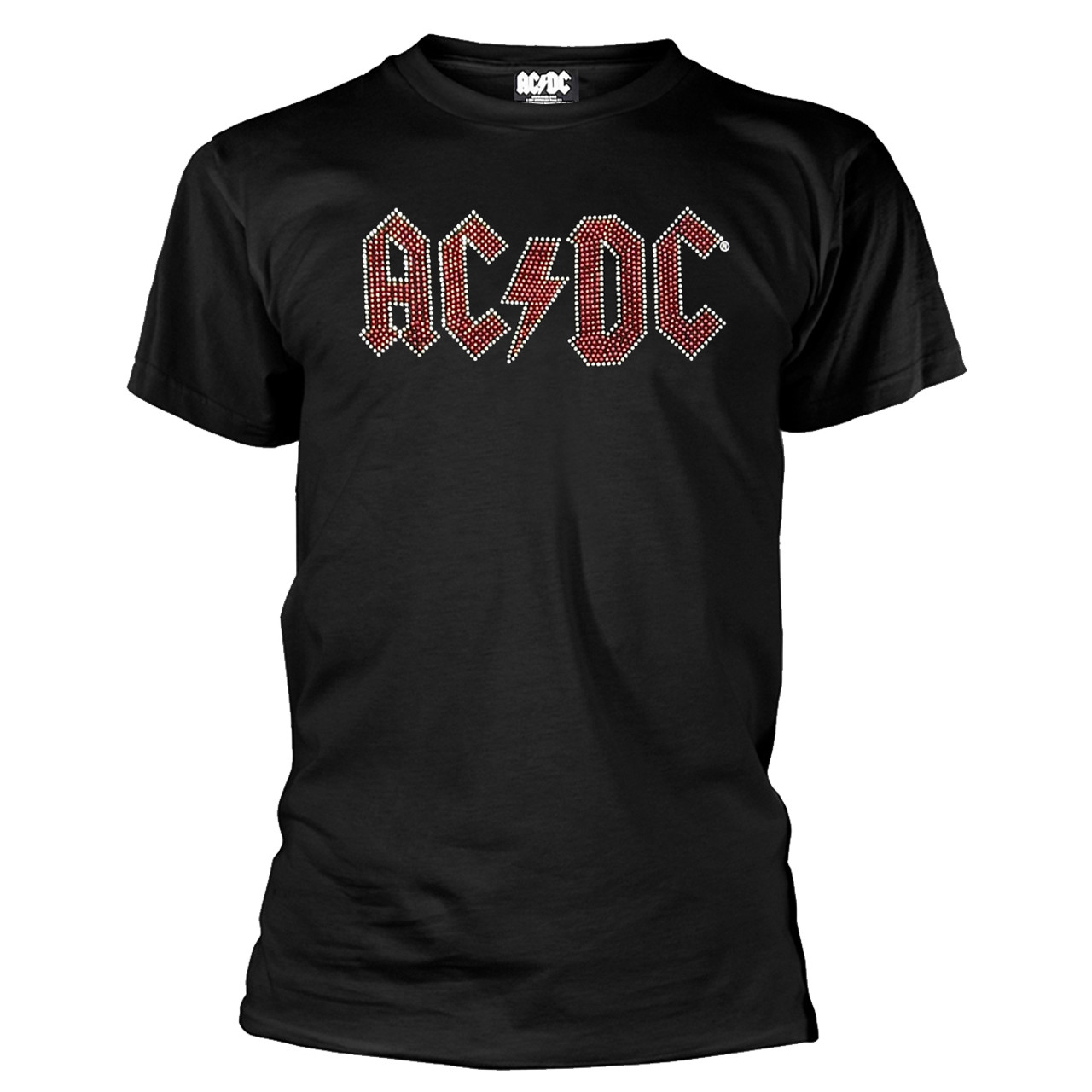 AC/DC 'Full Colour Logo Diamante' (Black) T-Shirt | Eyesore Merch
