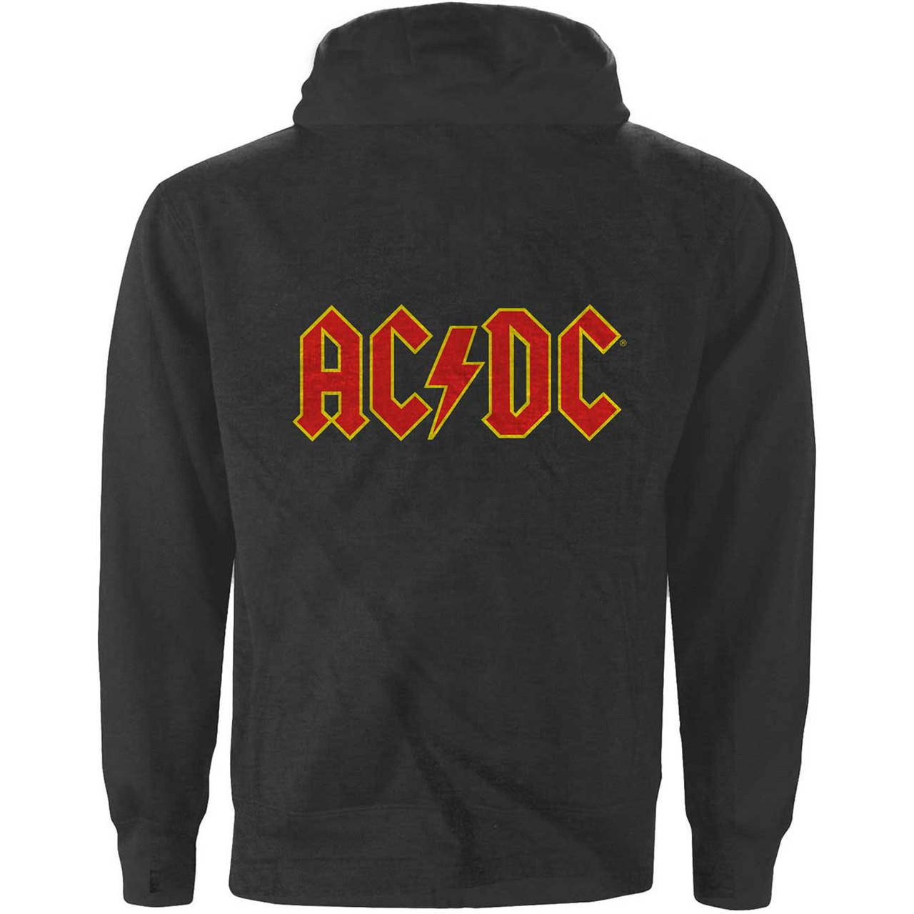 AC/DC 'Logo' (Grey) Zip Up Hoodie | Eyesore Merch