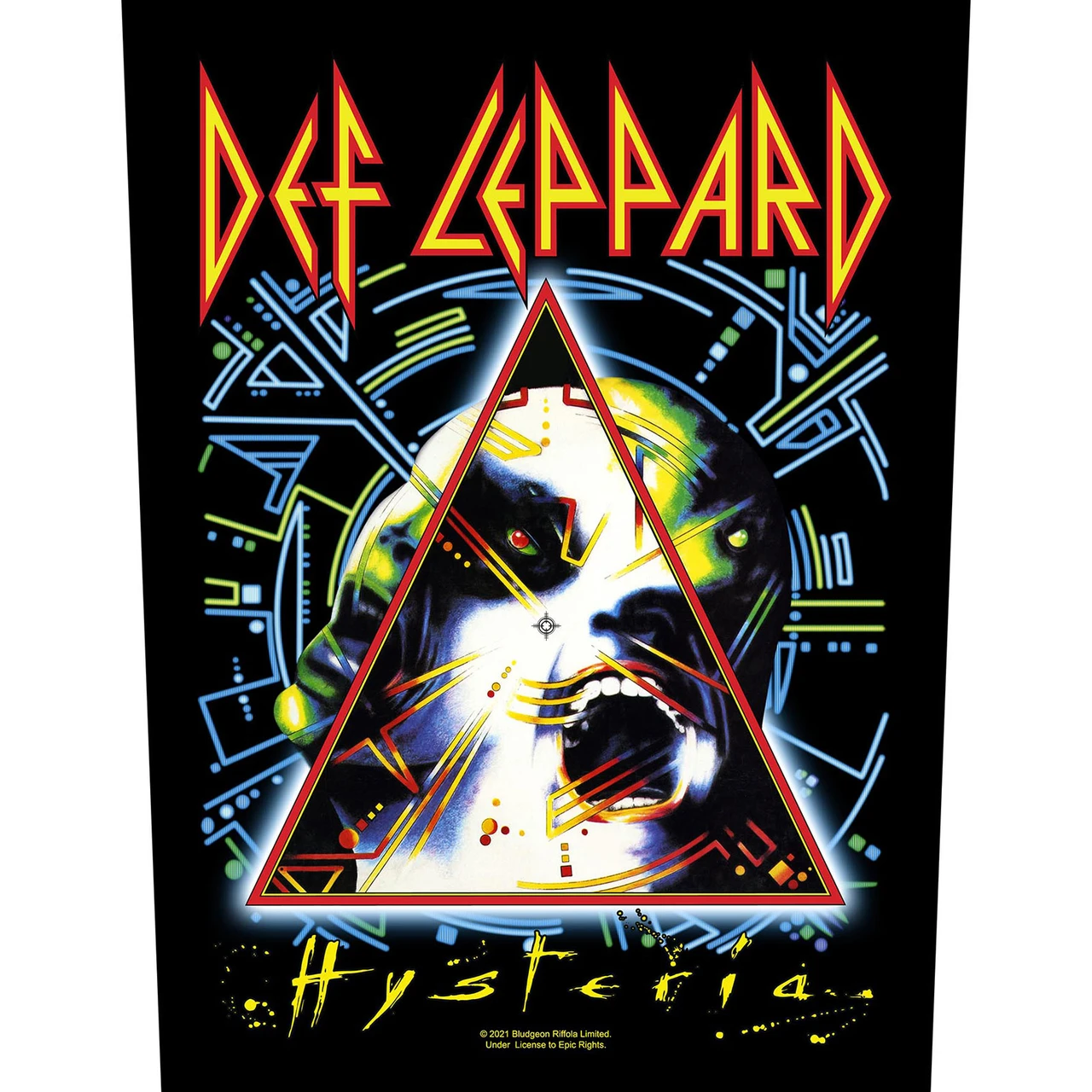 Def Leppard 'Hysteria' Back Patch