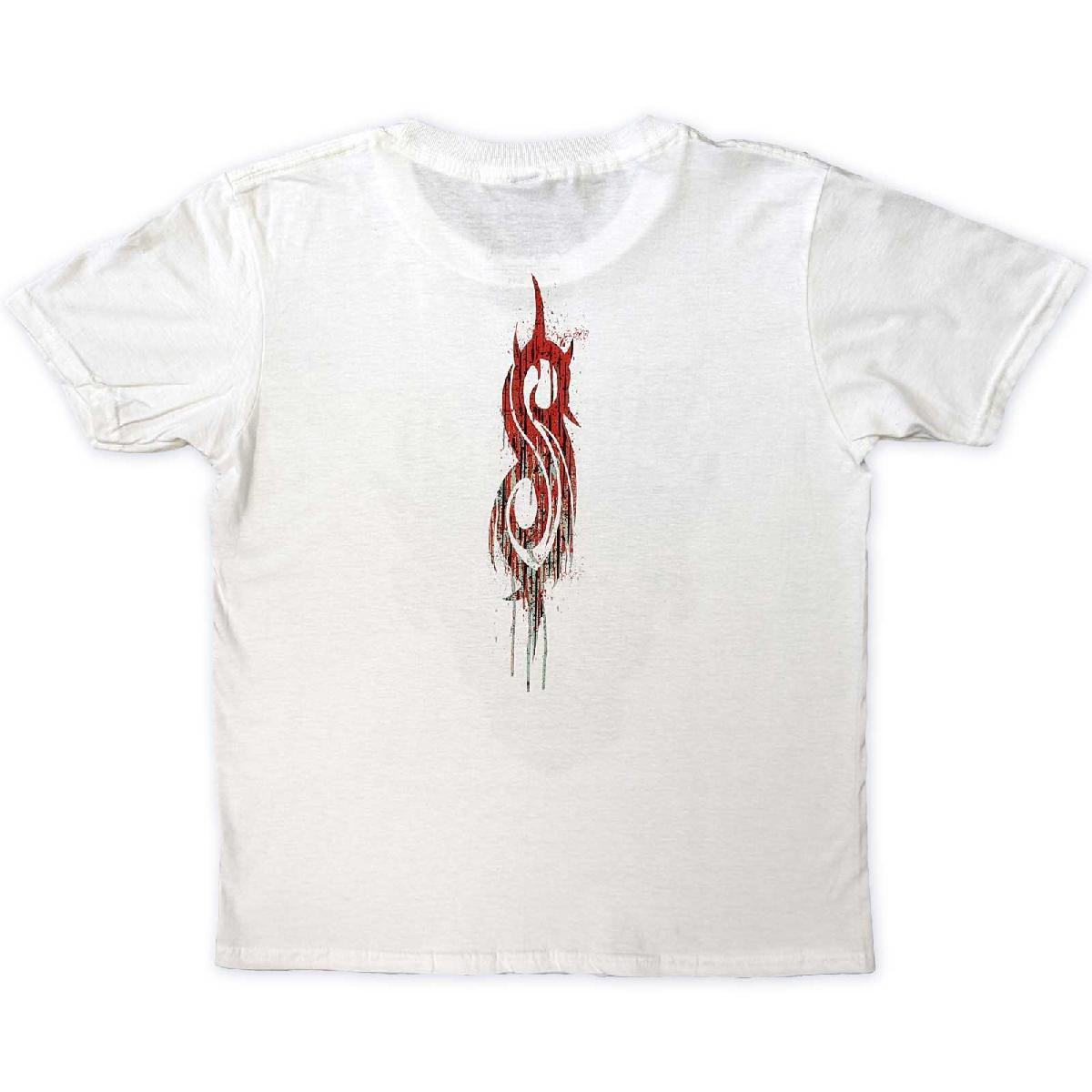 Slipknot 'Infected Goat' (White) Kids T-Shirt BACK