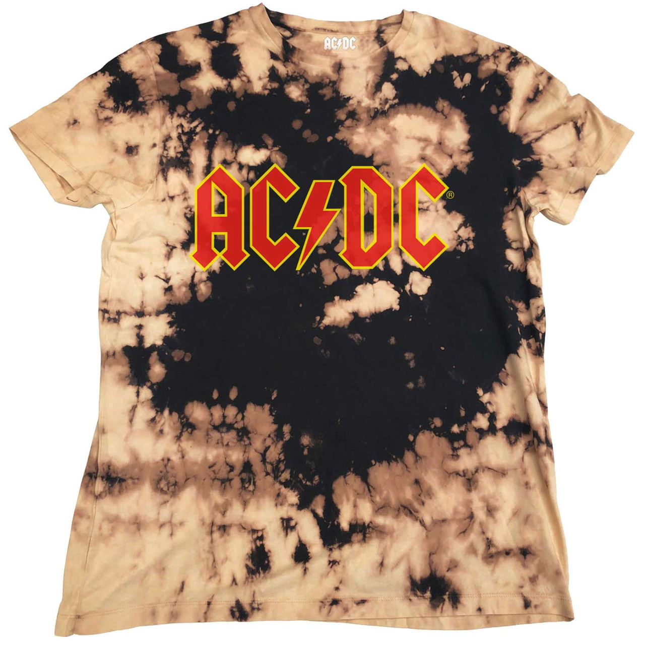acdc shirt tie dye