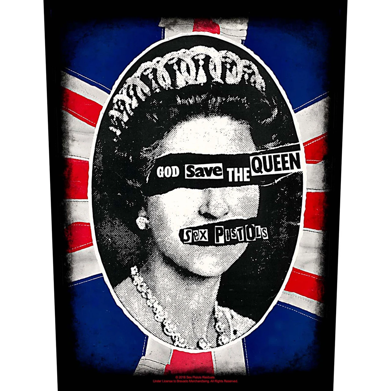 Sex Pistols 'God Save the Queen' Back Patch