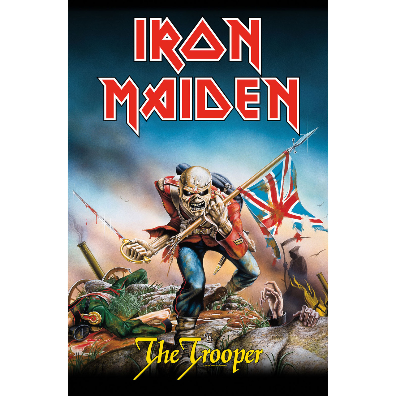 Iron Maiden 'The Trooper' Textile Poster | Eyesore Merch