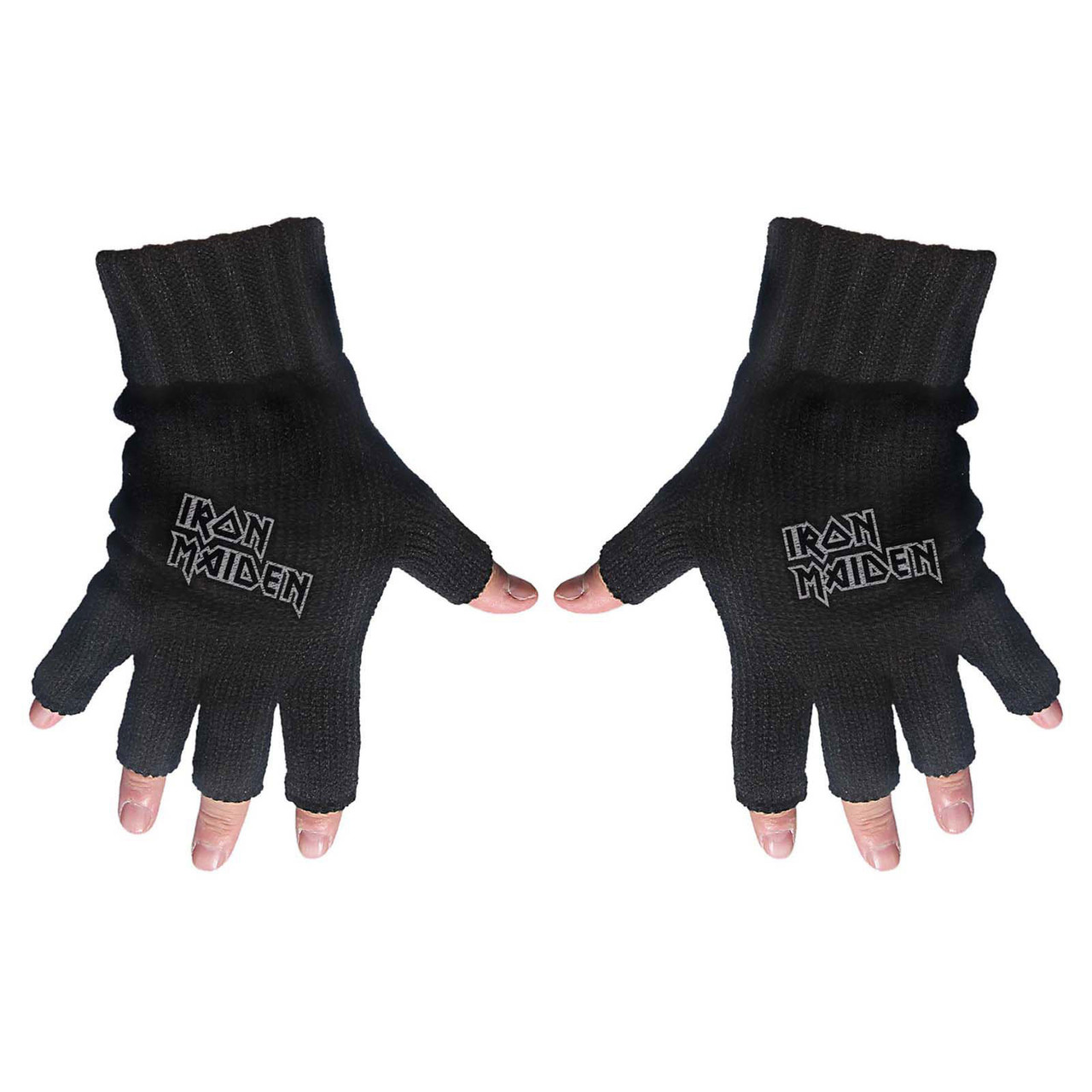 Iron Maiden 'Logo' Fingerless Gloves