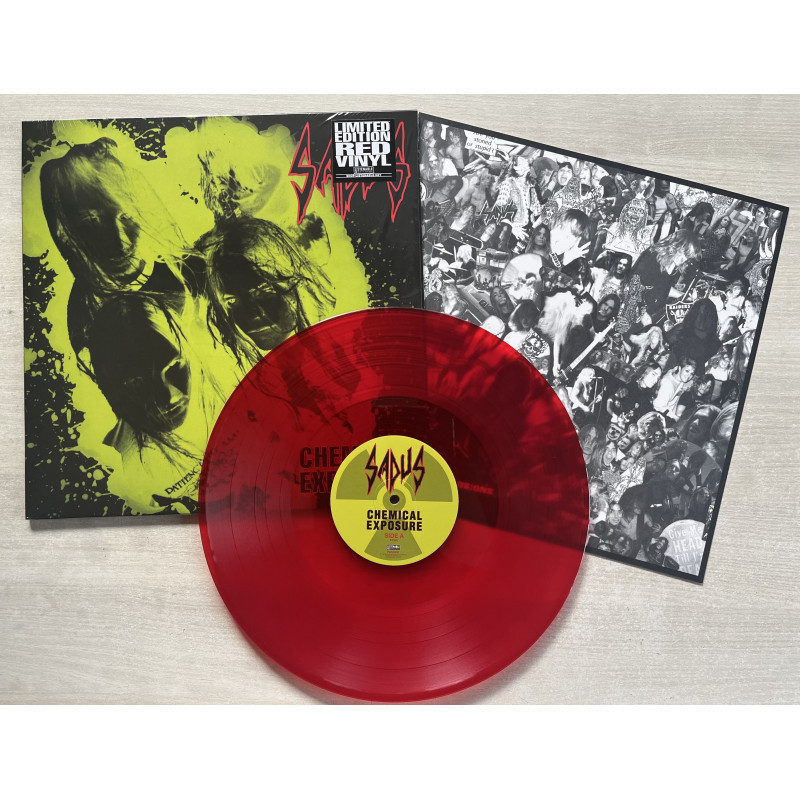 Sadus 'Chemical Exposure' LP Transparent Red Vinyl