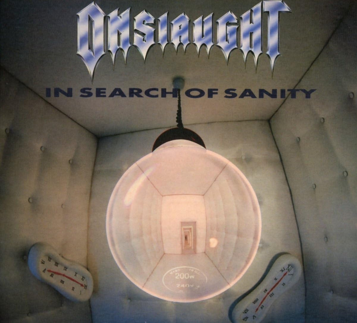 Onslaught 'In Search Of Sanity' 2LP Grey Black Splatter Vinyl