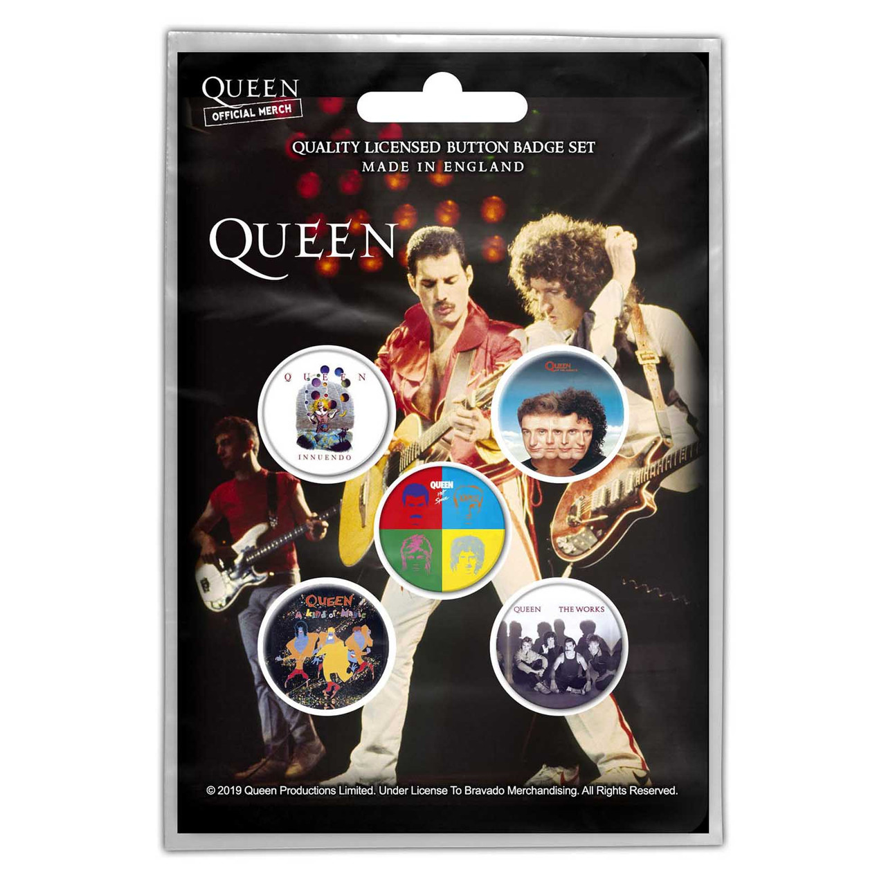 Queen 'Later Albums' Button Badge Pack